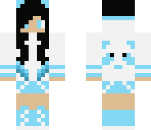 cute blue panda with hilights