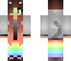 grey cat girl
