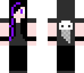 purple streak goth