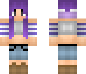 cute purple girl