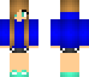 blue hoodie girl