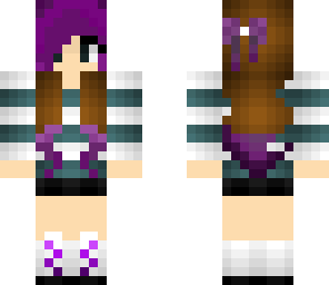 purple hair girl