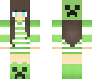 minecraft girl creeper girl