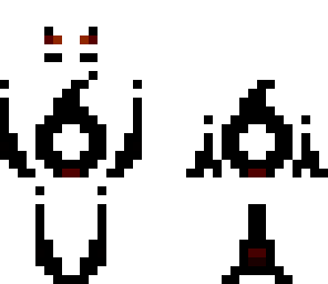 black and white devil