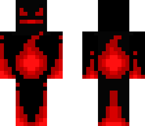 black and red devil