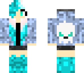 edited icy skull girl