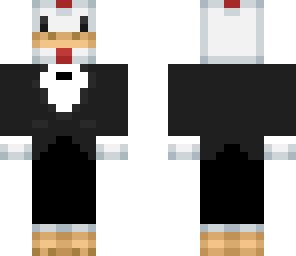chicken in a tux