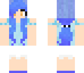 girl with blue hair
