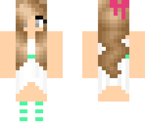 white dressed girl