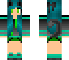 blue green kitty