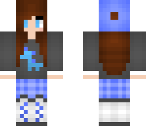 blue dino girl