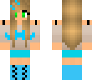 blue mustache girl
