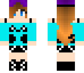 blue panda girl
