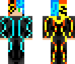 lava and aqua tron