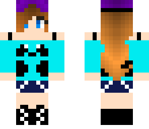 blue panda girl