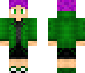 green hoodie