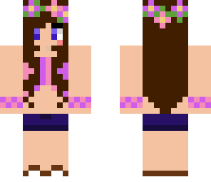flowery cute girl