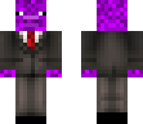 purple pig in suit