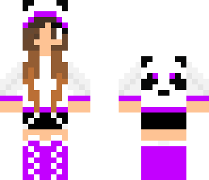 purple panda girl