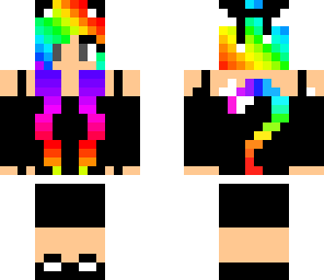 rainbow kitty girl edit