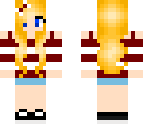 dark red girl with bow