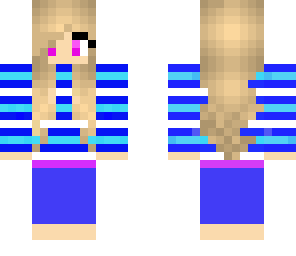 blue and with girl