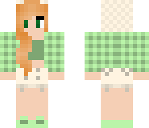 green hipster girl
