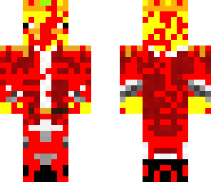 with blood