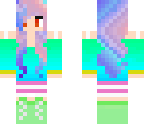 edited neon girl