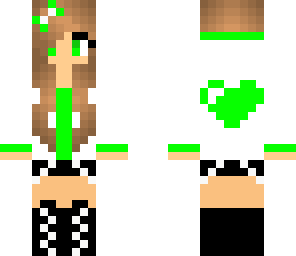 green heart girl