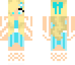 blue dress girl
