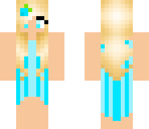 blue dress
