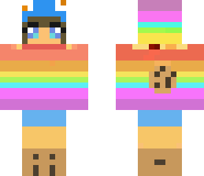 rainbow cookie monster girl
