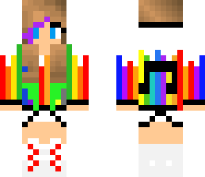 rainbow music girl