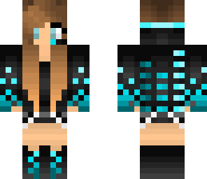 blue gamer girl