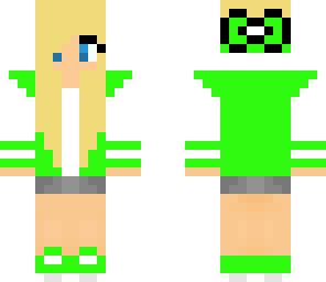 cute green high schooler