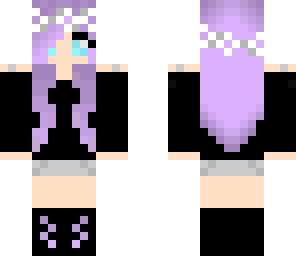cute purple hair gal