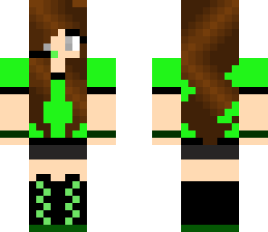 green gamer girl