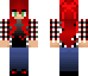red plaid girl