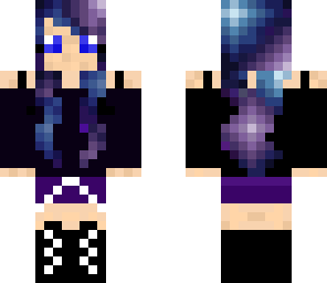 galaxy hair girl
