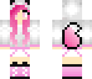 pink wolf girl