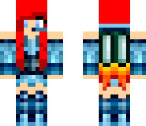minecraft universe red head