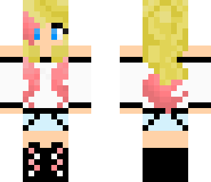 blonde-pink hair girl