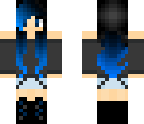 black-blue hair girl