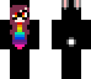 rainbow glasses bunny suit