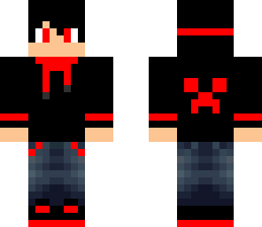guy in black and red