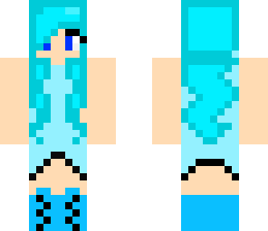 blue dress