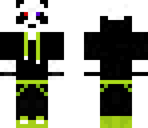 3d panda neongreen