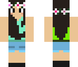 beach girl with flower crown