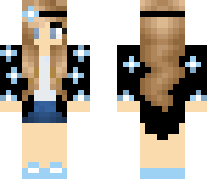 an edited girl skin